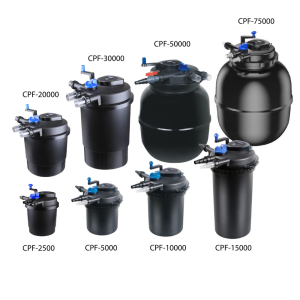 CPF 50000 Bio Druckfilter Teich 80.000 Liter inkl.55 Watt UVC Kl&auml;rer und Kurbelreinigung