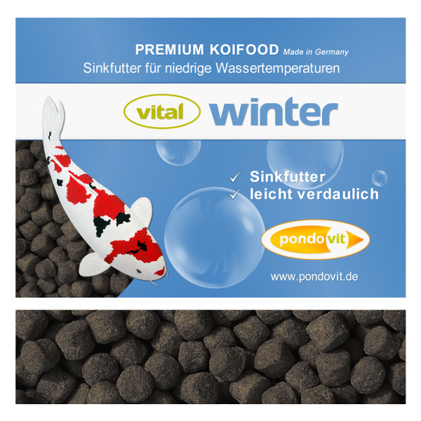 VITAL - WINTER Premium Koifutter 4,5 kg / 3 mm
